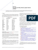 ASTM E415-14 (Analysis of Carbon and Low-Alloy Steel by Spark Atomic Emission Spectrometry)