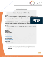 Portafolio de Servicios Éficazz A