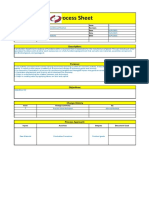 Process Sheet: Express Luck Egypt Company Express Luck Egypt Company