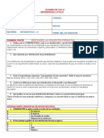 EXAMEN 4to CICLO Estadistica Resuelto Por Dina