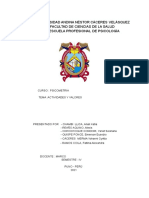 Psicometria Test de Actitudes y Valores