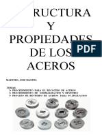 Estructura y Propiedades de Los Aceros