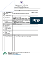 Department of Education: Lesson Study Learning Plan On Addition of Polynomials