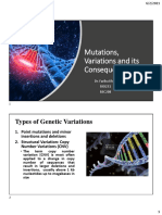 Mutations, Variations and Its Consequences: Types of Genetic Variations