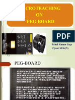 Microteaching ON Peg-Board