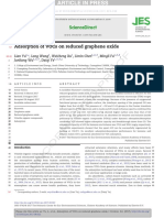 Adsorption of VOCs On Reduced Graphene Oxide