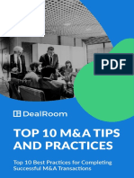 Dealroom 10 M&A Best Practices