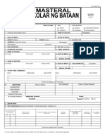 Application Form: Surname First Name Middle Name SEX