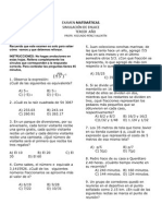 Examen de Enlace para Tercero Diciembre 2009