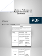 A Resolução de Problemas e A Investigação de Conceitos Na Estatística