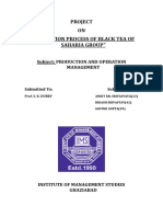 Project ON " Production Process of Black Tea of Saharia Group "