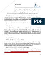 Integration of Supply and Demand Chain in Emerging Markets