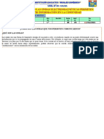 Semana 5 Ficha de Aprendizaje 1ro