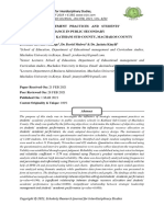 Strategic Management Practices and Students' Academic Performance in Public Secondary Schools: A Case of Kathiani Sub-County, Machakos County