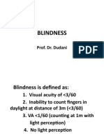 Blindness: Prof. Dr. Dudani