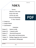 Index: Data Collection Sample Size Sample Method Questionnaire