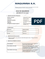 Metabisulfito MSDS