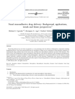 Nasal Mucoadhesive Drug Delivery: Background, Applications, Trends and Future Perspectives