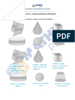 Examen Resuelto Matemáticas 2ºESO - Cuerpos Geométricos