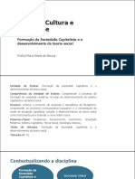 Homem, Cultura e Sociedade: Formação Da Sociedade Capitalista e o Desenvolvimento Da Teoria Social