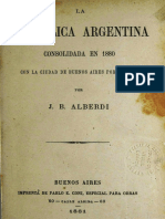 Alberdi Juan Bautista - La Republica Argentina Consolidada en 1880