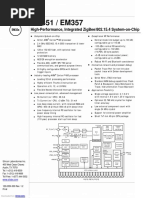 Em351 / Em357: High-Performance, Integrated Zigbee/802.15.4 System-On-Chip