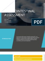 Assignment On Gastrointestinal Assessment