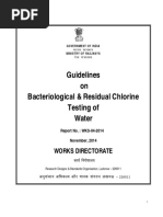 Bacteriological and Residual Chlorine Testing