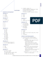Cambridge International AS A Level Chemistry Student Book Answers