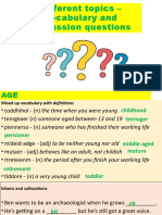 Vocabulary Idioms and Discussio Discussion Questio Conversation Topics Dialogs 134177