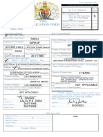 (Duly FILLED - IN) VISA APPLICATION FORM. STANDARD (2021) .