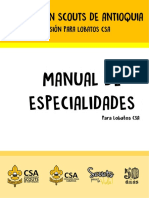 Manual de Especialidades para Lobatos CSA