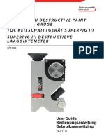 Super Pig Iii Destructive Paint Inspection Gauge TQC Keilschnittgerät Superpig Iii Superpig Iii Destructieve Laagdiktemeter