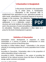 Impacts of Urbanization in Bangladesh