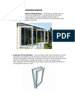 Different Types of Aluminium Windows: Aluminium Bi Fold (Sliding & Folding) Windows - These Type of Windows Are Very