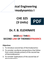 CHE 325 (Module 3) Second Law of Thermo.