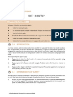 Unit - 3: Supply: Learning Outcomes