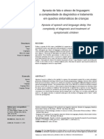 Apraxia de Fala e Atraso de Linguagem