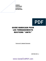 Guide Marocain Pour Les Terrassement Routiers GMTR