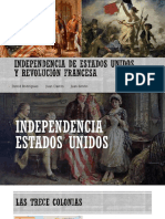 Independencia de Estados Unidos y Revolución Francesa