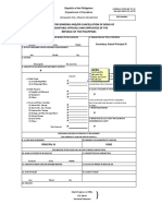 Request For Bonding And/Or Cancellation of Bond of Accountable Officials and Employees of The Republic of The Philippines