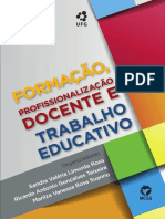 Livro FORMACAO PROFISSIONALIZACAO DOCENTE