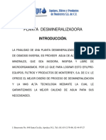 Manual de Operacion Planta Desmineralizada