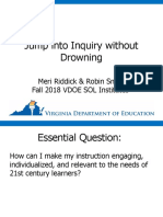 Jump Into Inquiry Without Drowning