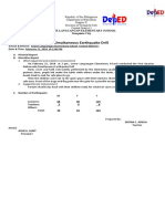 Earthquake Drill Narrative Report