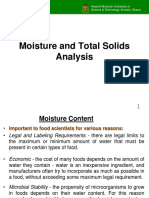 Moisture and Total Solids Analysis