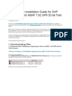 Step by Step Installation Guide For SAP NetWeaver AS ABAP 7.02 SP6 32-Bit Trial Version