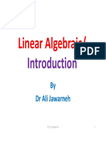 Linear Algebraic/ Linear Algebraic/: by DR Ali Ja Arneh DR Ali Jawarneh