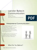 Gender Styles in Communication