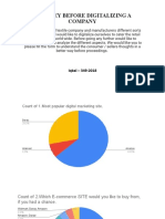 A Survey Before Digitalizing A Company: Iqbal - 349-2018